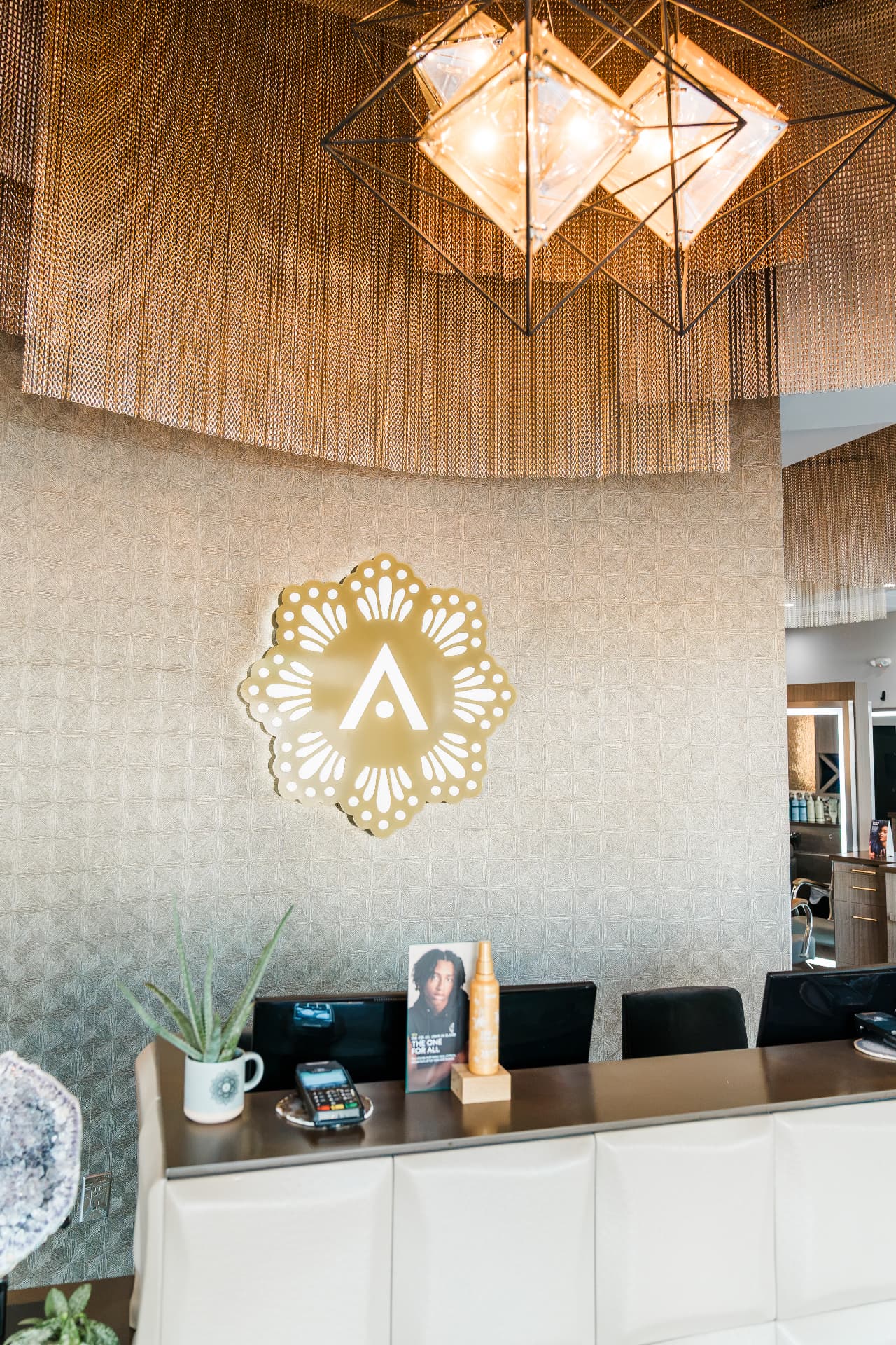 Couples massage room with draped tables and warm lighting
